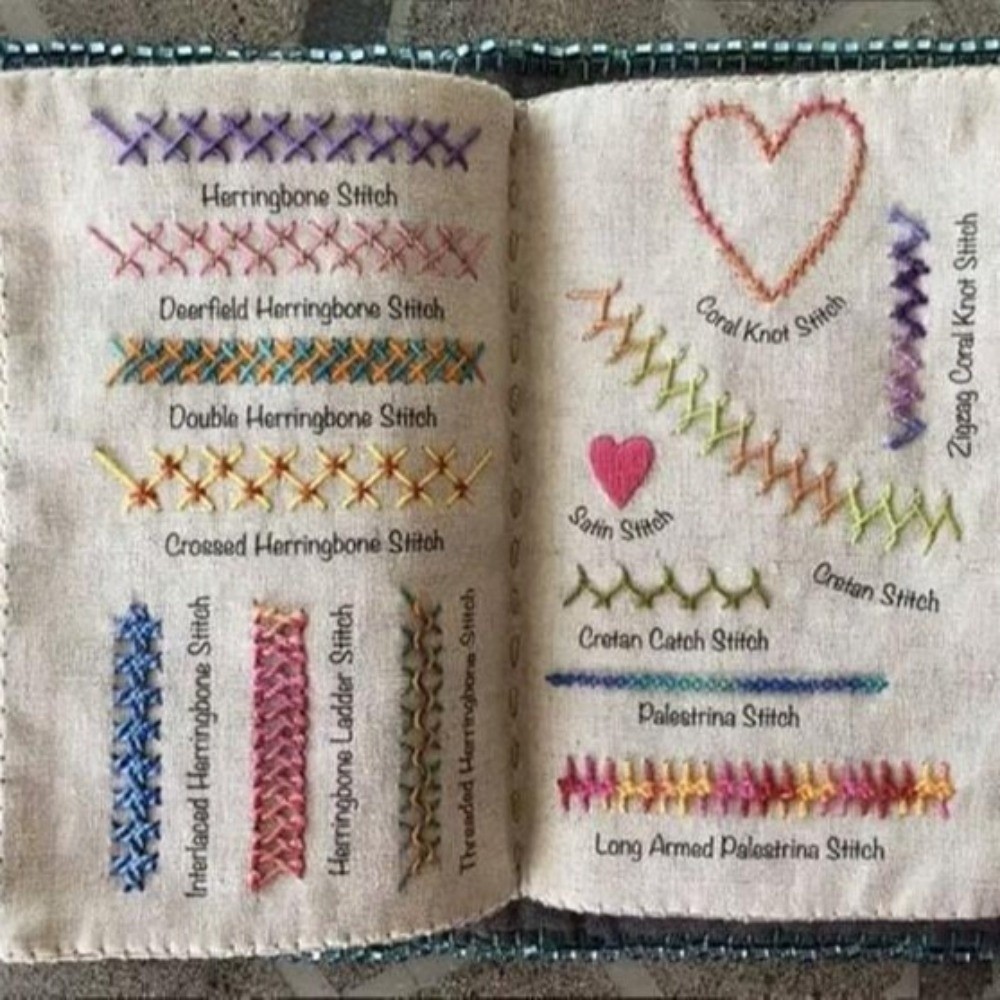 Embroidery Guide Book - Clear Instructions Embroidery Stitch Guide Book