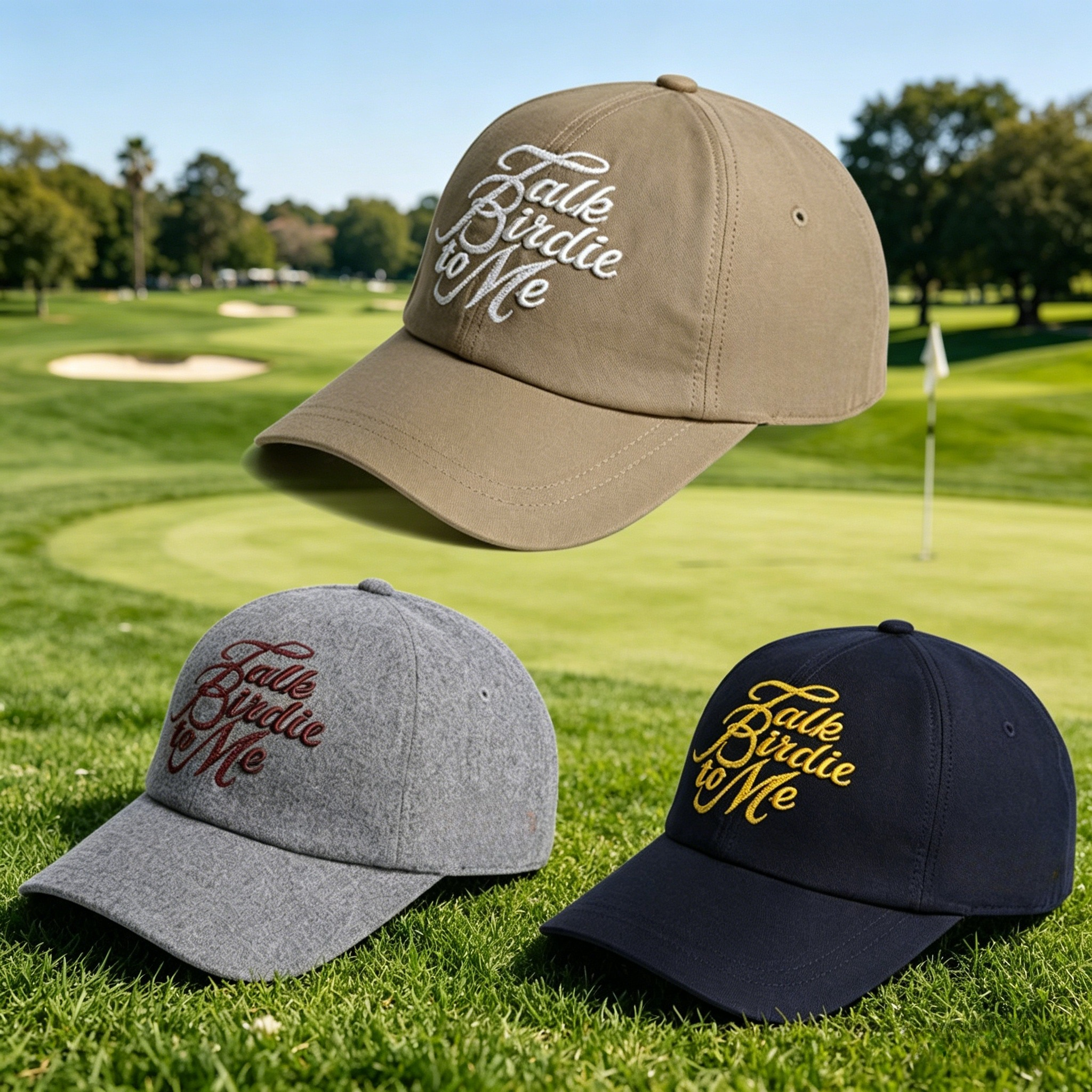 Embroidery Hat Machine - 2026 New Golf Course Slogan Embroidered
