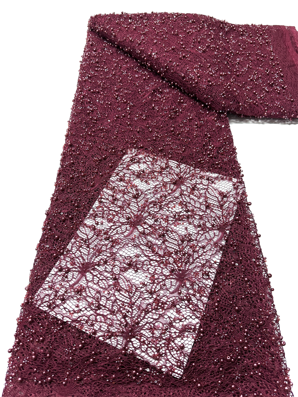 Embroidery Gradient - 2026 Latest African Beaded Lace Fabric