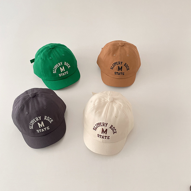 Embroidery Hat Machine - Korean Letter Embroidered Baby Cap Summer