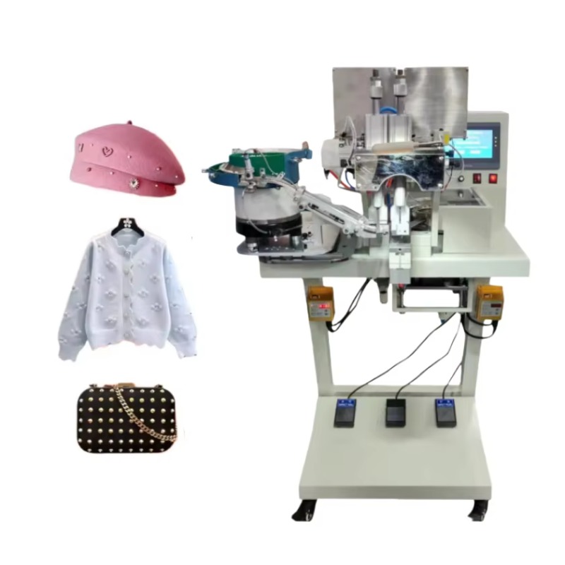 Embroidery Machine - Automatic Double Head Pearl Fixing Machine