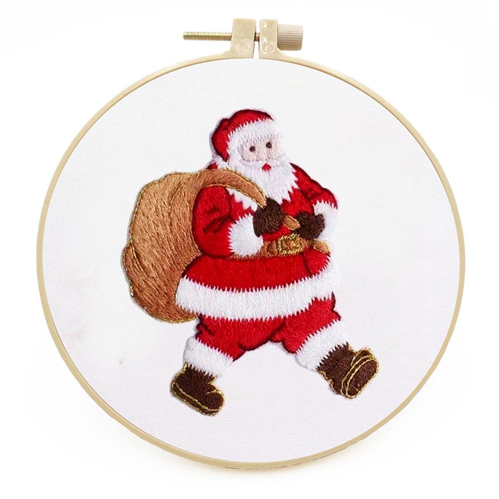 Embroidery Xmas Ornaments - Party Gift Holiday Ornaments DIY Xmas
