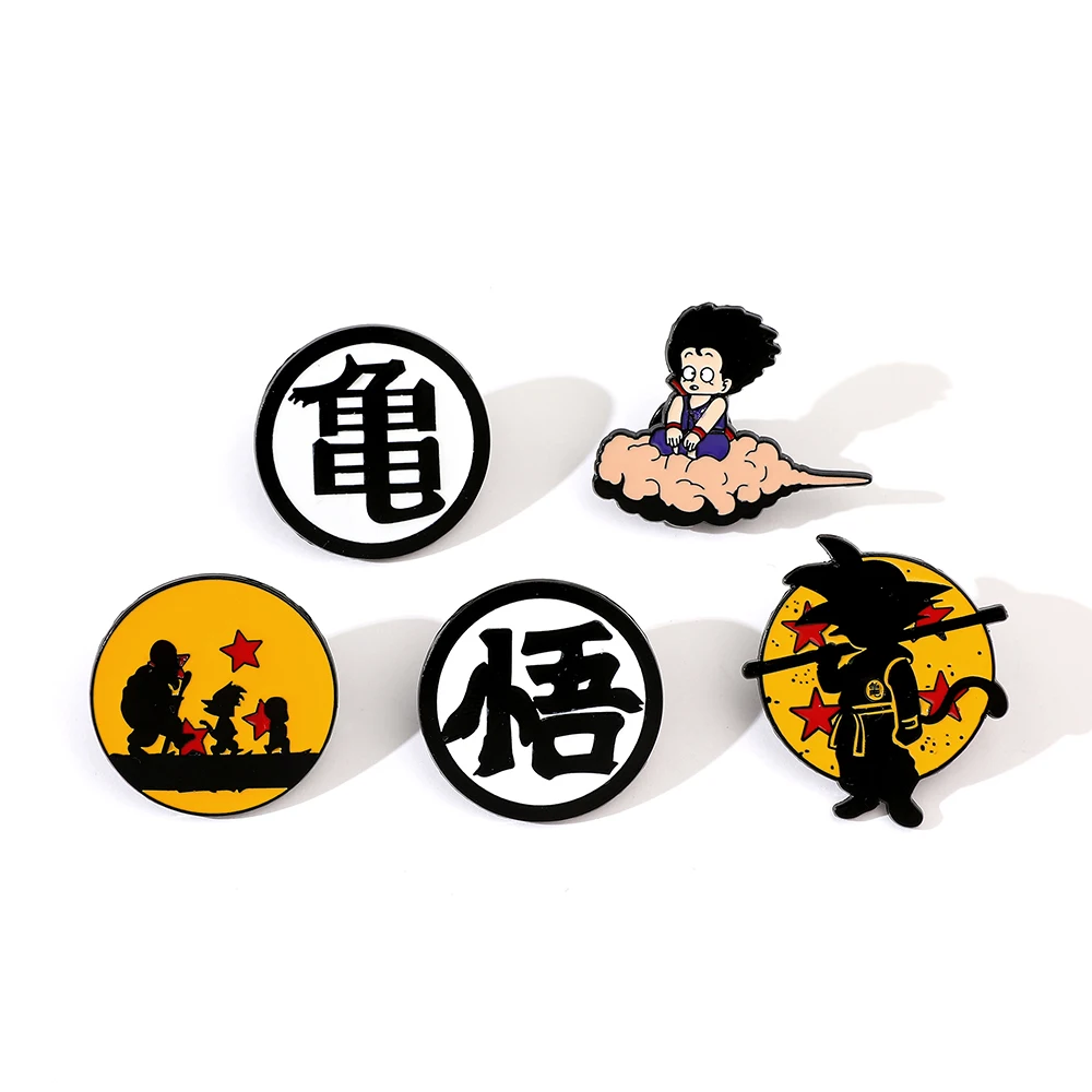 Embroidery Tulle - 6 Pcs Hot Blooded Anime Brooch