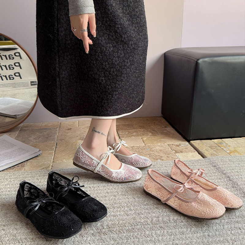 Women's Gentle Ballet Flat Sho - Embroidery Flat Shoes avaliação e preço