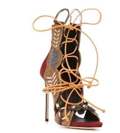 Thin High Heel Peep Toe Design - Embroidery Design avaliação e preço