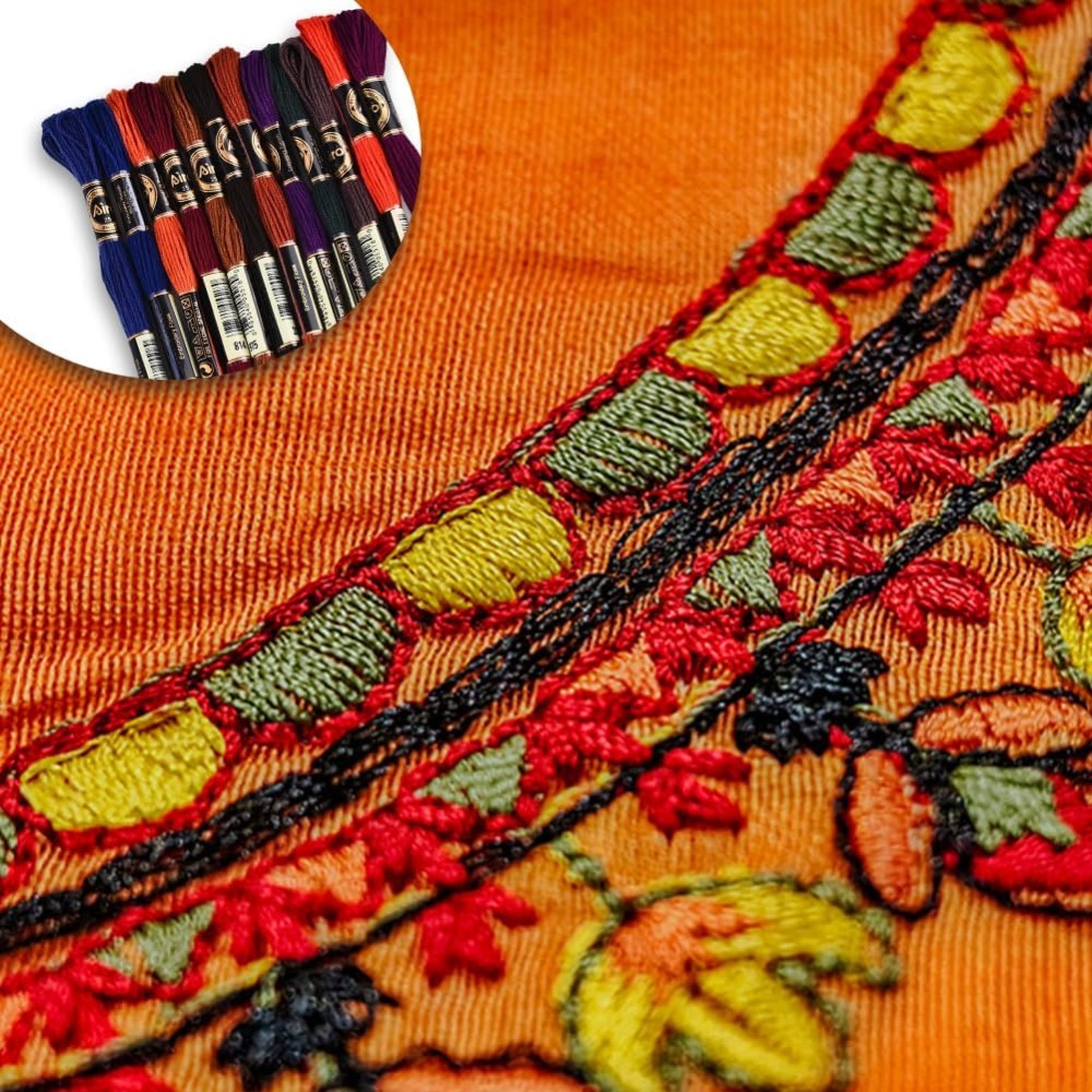 12 Skeins 6 Strands Hand Varie - Embroidery Gradient avaliação e preço