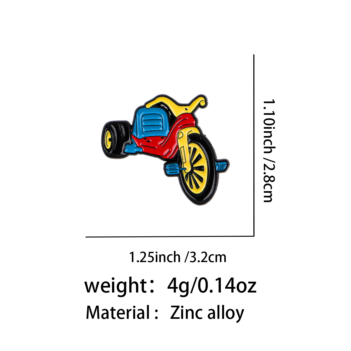 Retro Bicycle Enamel Pin Vinta - Embroidery Tulle avaliação e preço