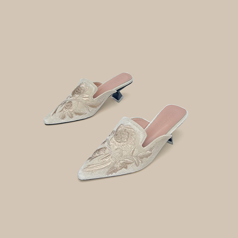 Embroidery Velour Women Shoes  - Embroidery Design avaliação e preço