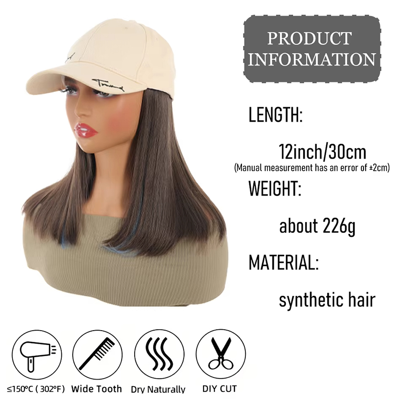 Allaosify Synthetic Hair Women - Embroidery Hat Machine avaliação e preço