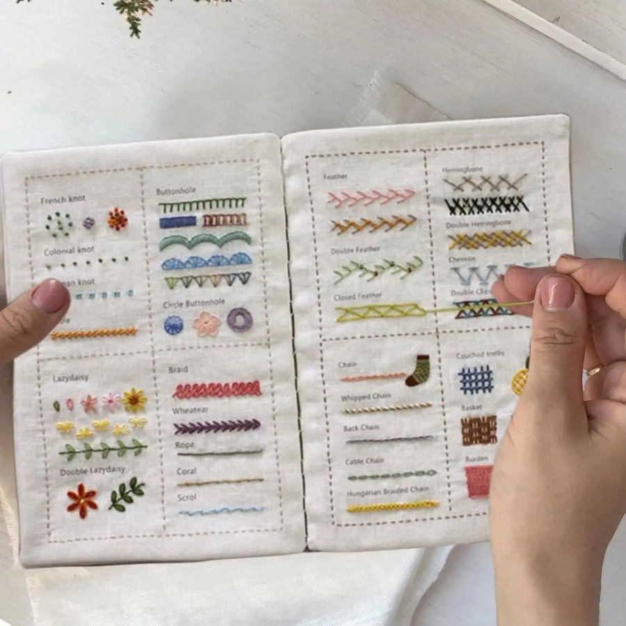 DIY Stitch Book Embroidery Sti - Embroidery Guide Book avaliação e preço