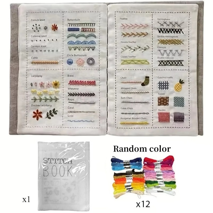 DIY Stitch Book Embroidery Sti - Embroidery Guide Book avaliação e preço