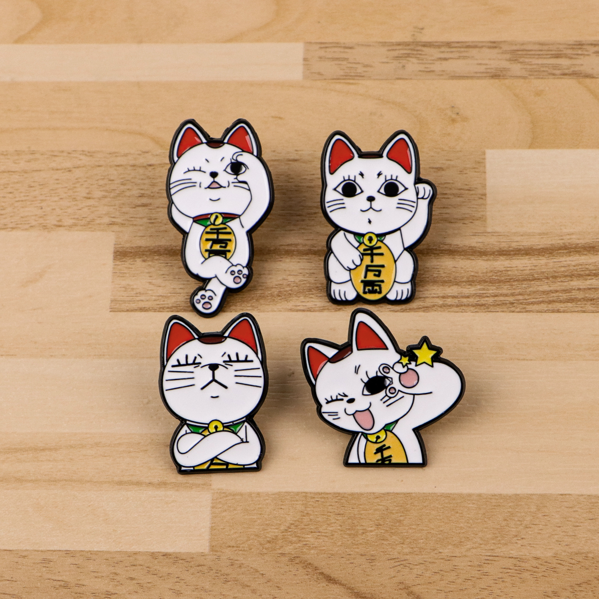 4pcs Anime Monster Enamel Pin  - Embroidery Illustration avaliação e preço