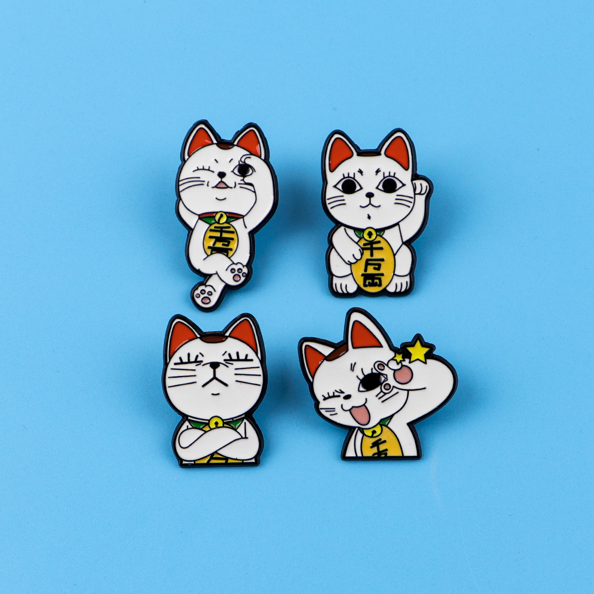 4pcs Anime Monster Enamel Pin  - Embroidery Illustration avaliação e preço