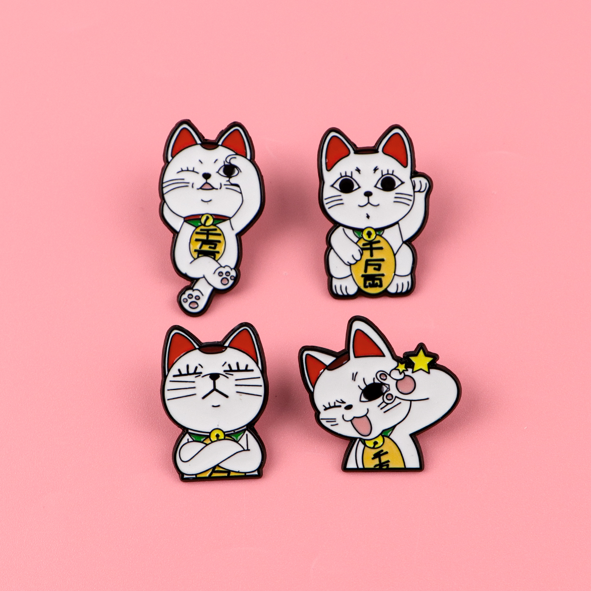 4pcs Anime Monster Enamel Pin  - Embroidery Illustration avaliação e preço