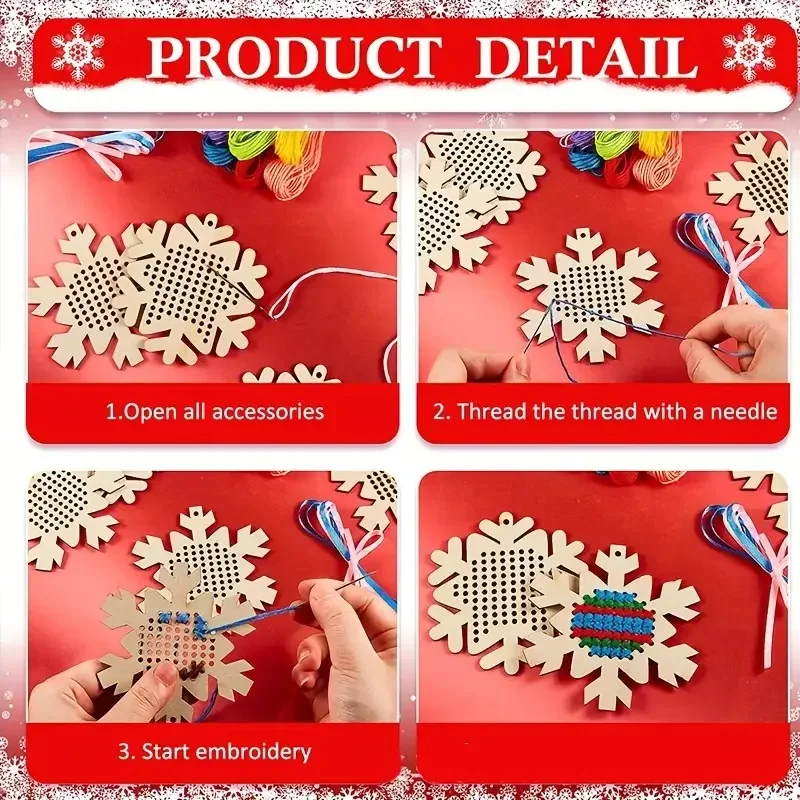Cross Stitch Hanging Pendant G - Embroidery Xmas Ornaments avaliação e preço
