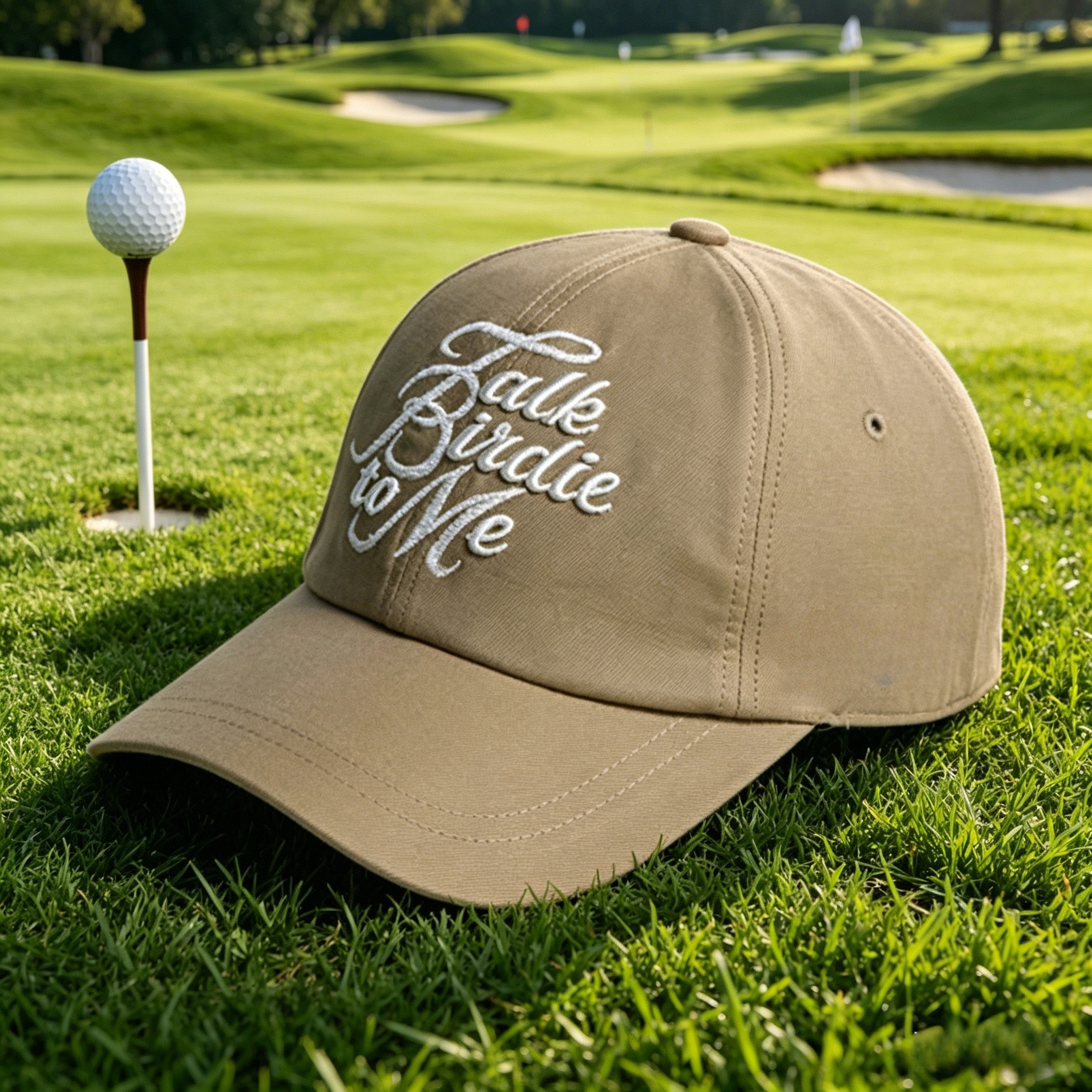 2026 New Golf Course Slogan Em - Embroidery Hat Machine avaliação e preço
