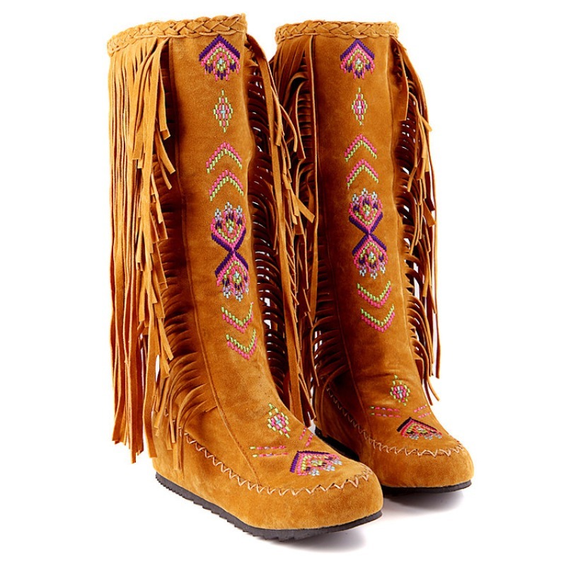 Tassel Boots Handmade Embroide - Embroidery Design avaliação e preço