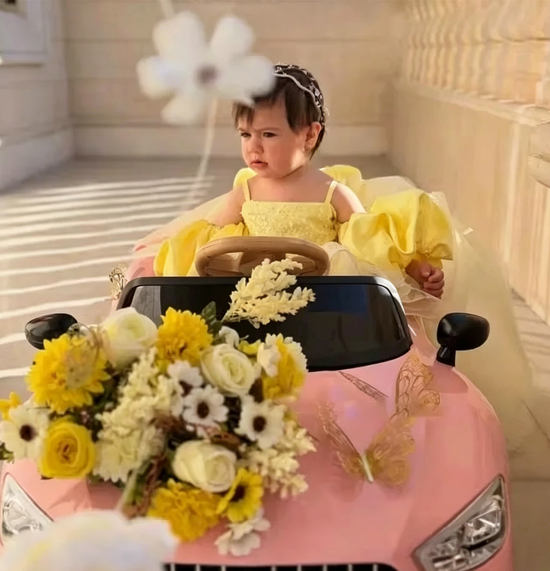 Cute Yellow Flower Girl Dresse - Embroidery Yellow Dress avaliação e preço