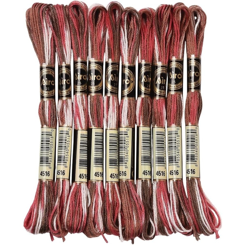 10 Skeins 6 Strands Red Embroi - Embroidery Gradient avaliação e preço
