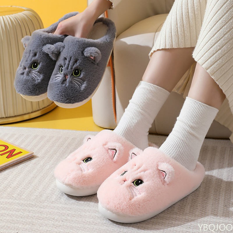 New Autumn Winter Cotton Slipp - Embroidery Flat Shoes avaliação e preço