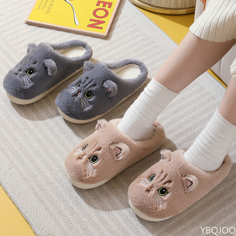 New Autumn Winter Cotton Slipp - Embroidery Flat Shoes avaliação e preço