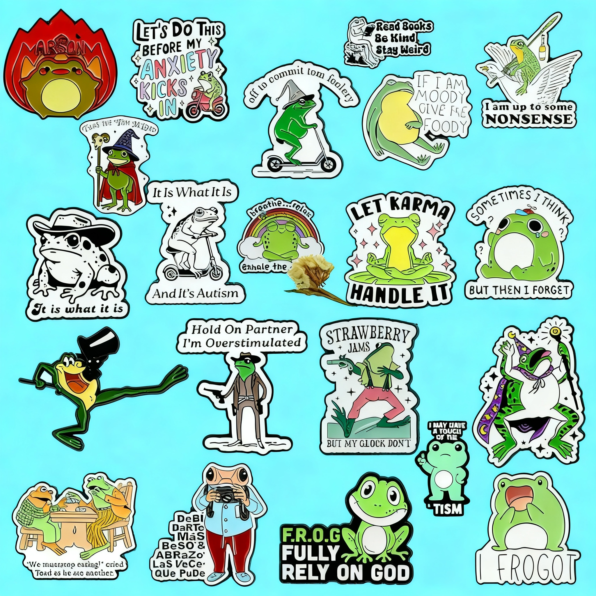 Cartoon Frog Brooch Pin Badge  - Embroidery Tulle avaliação e preço