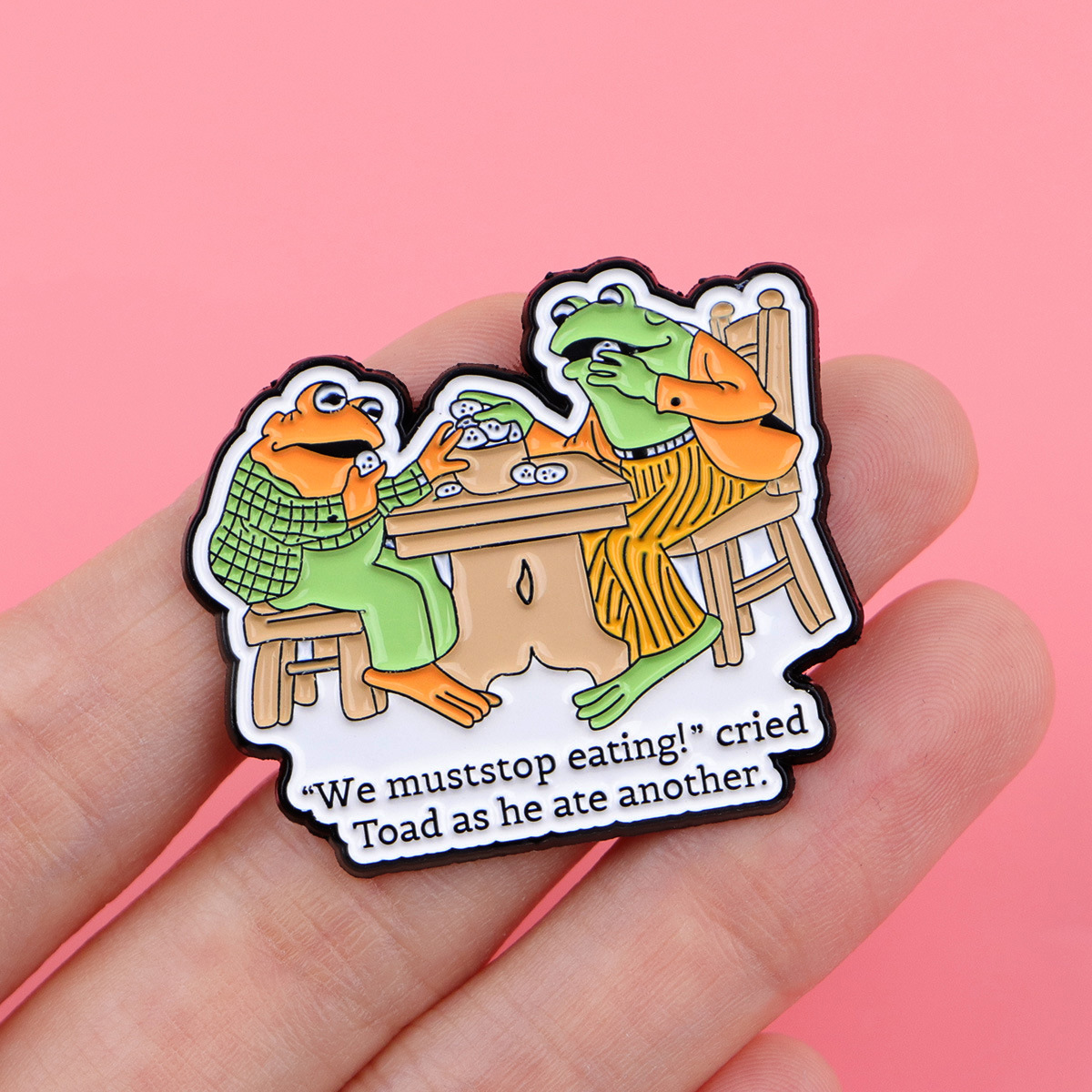 Cartoon Frog Brooch Pin Badge  - Embroidery Tulle avaliação e preço