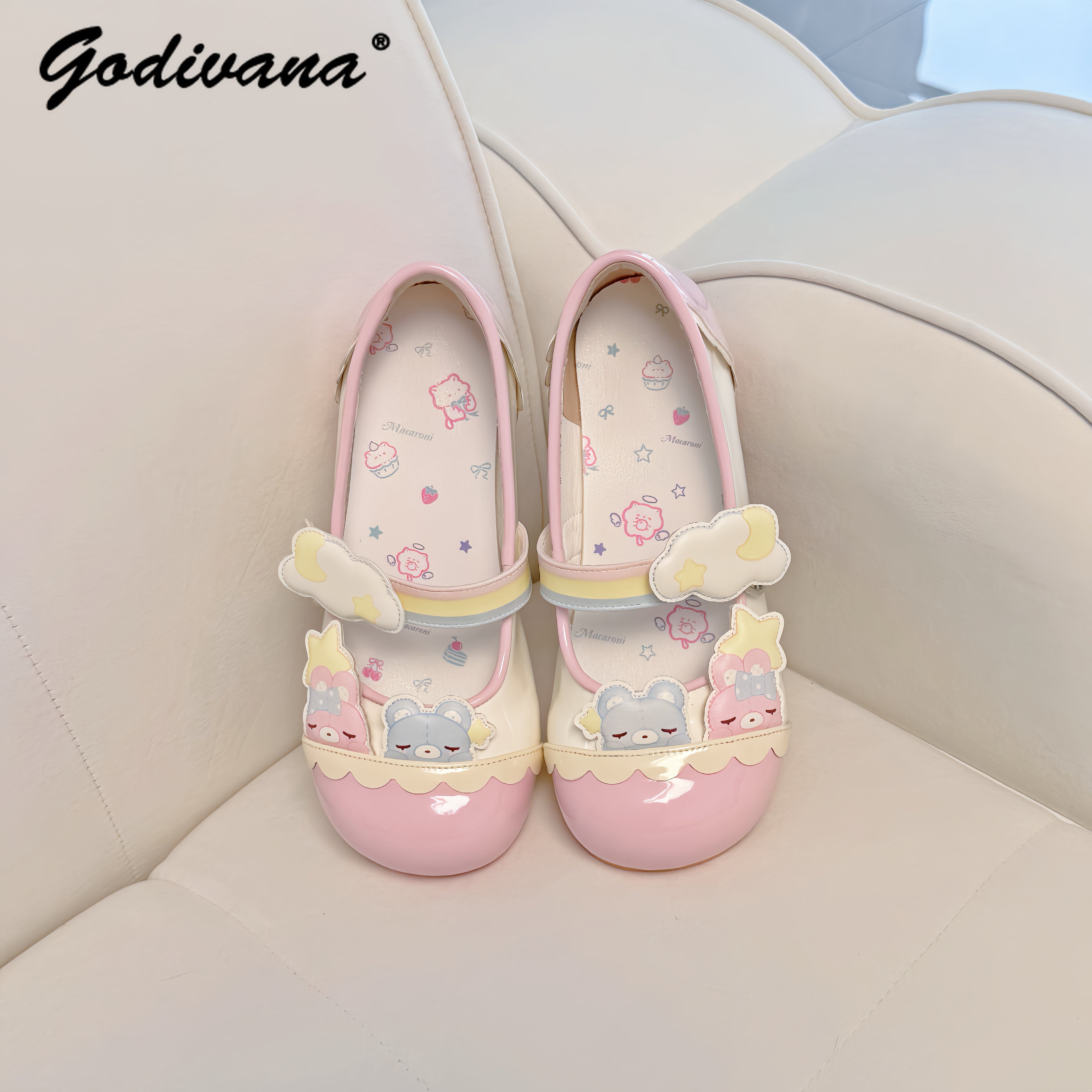 Original New Student Girls Col - Embroidery Flat Shoes avaliação e preço