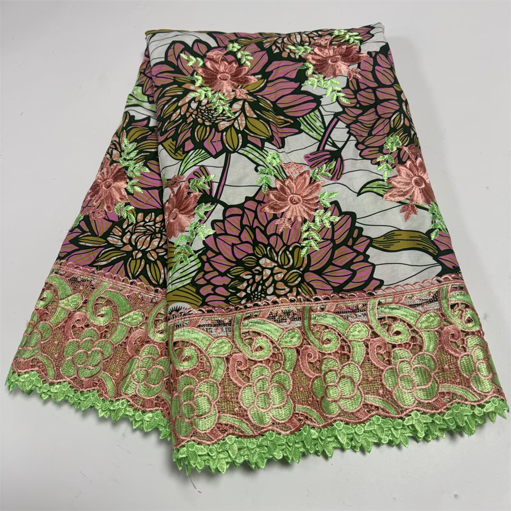 Wax Lace African Fabric French - Embroidery Yellow Dress avaliação e preço
