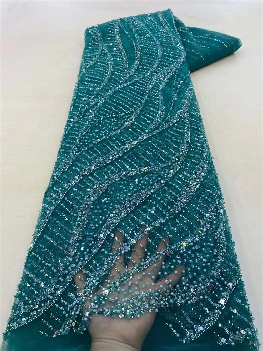 African Sequins Beaded Groom L - Embroidery Gradient avaliação e preço