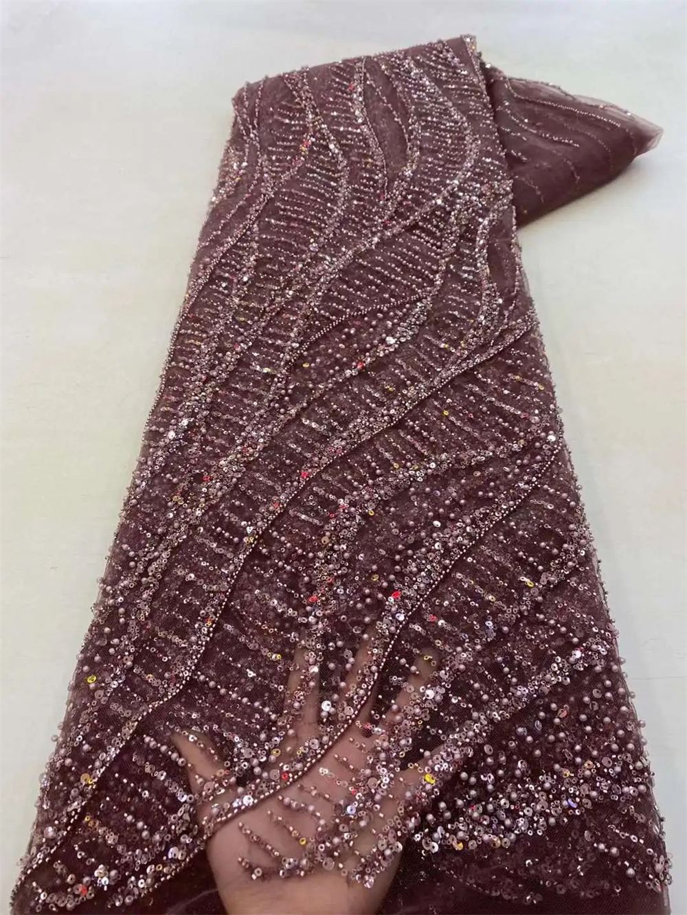 African Sequins Beaded Groom L - Embroidery Gradient avaliação e preço