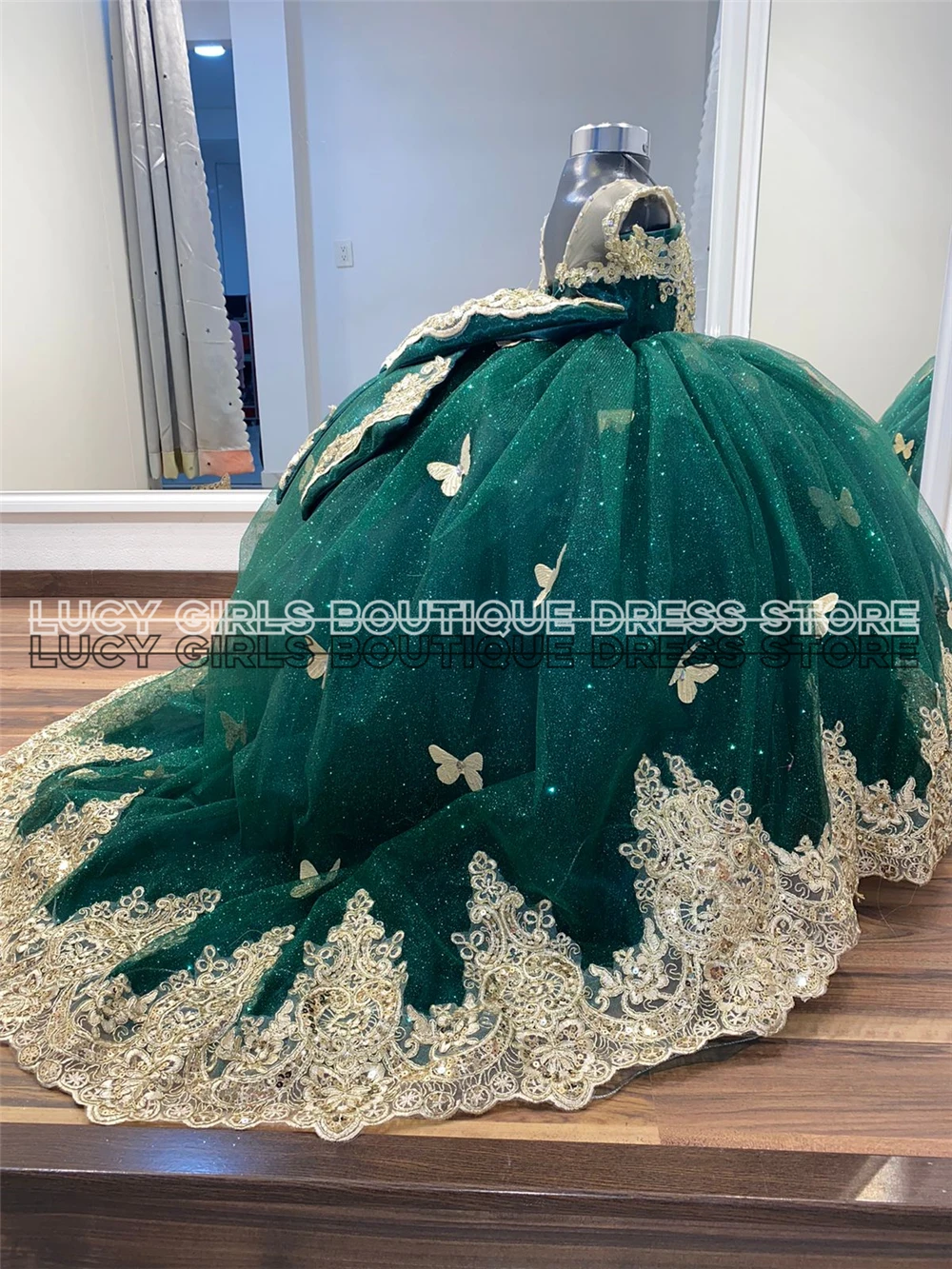 Quality Butterfly Applique Lov - Embroidery Yellow Dress avaliação e preço