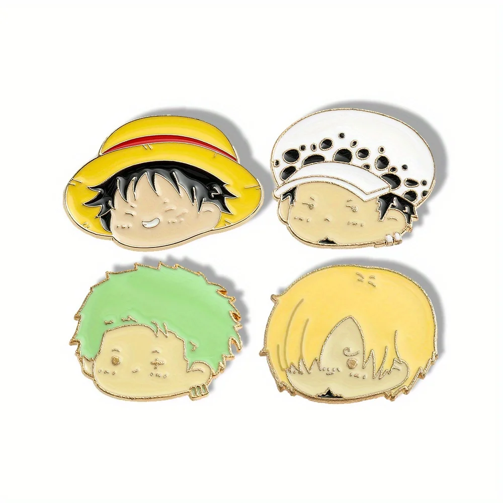 4 Pcs Anime Character Brooch S - Embroidery Tulle avaliação e preço