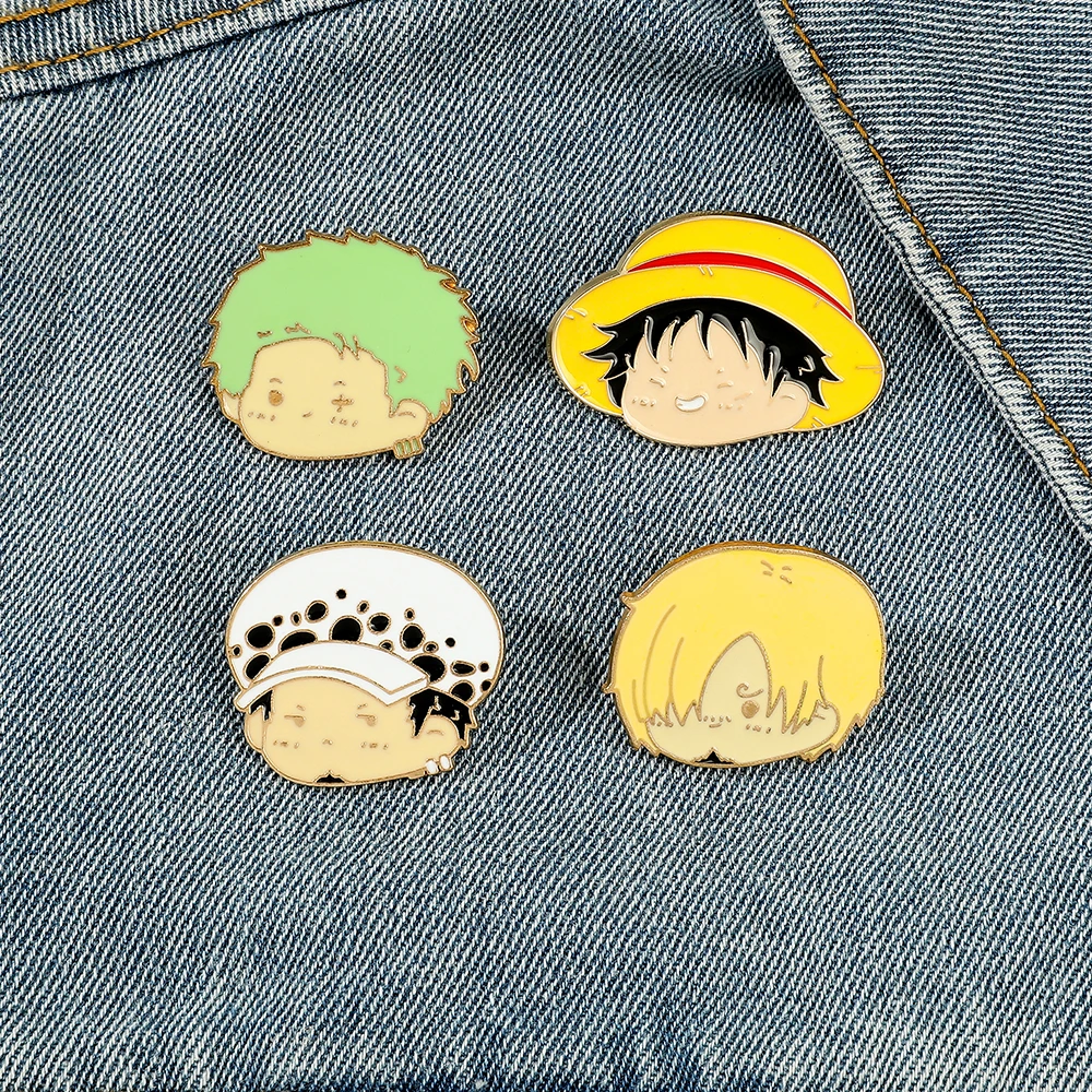 4 Pcs Anime Character Brooch S - Embroidery Tulle avaliação e preço