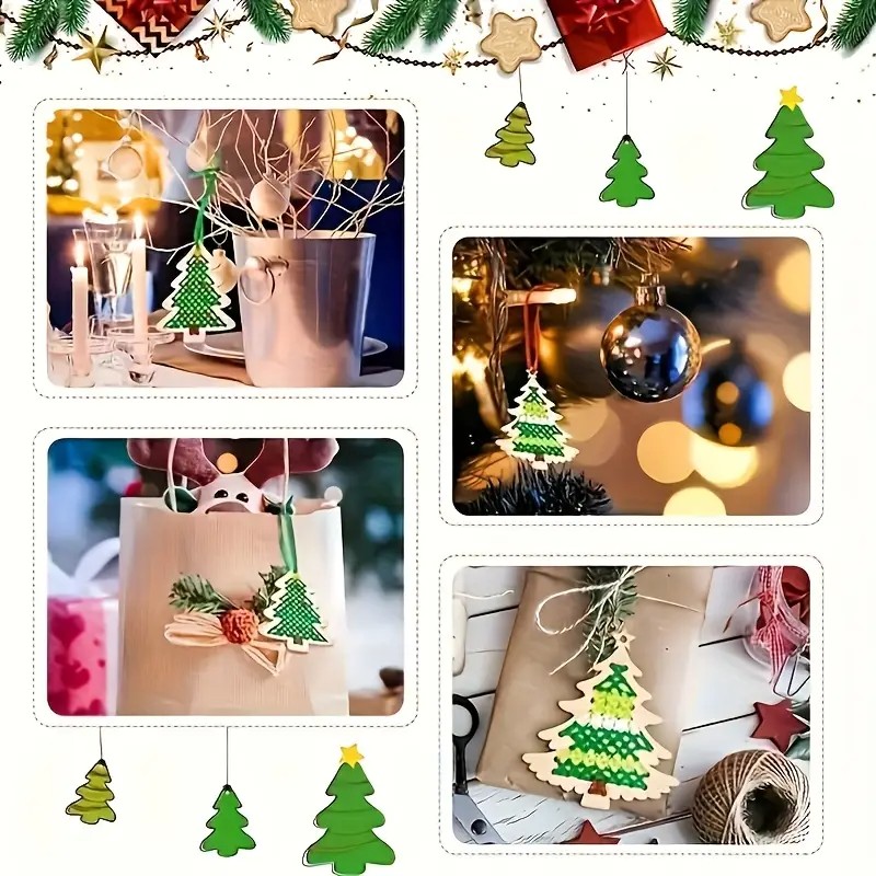 Cross Stitch Hanging Pendant G - Embroidery Xmas Ornaments avaliação e preço