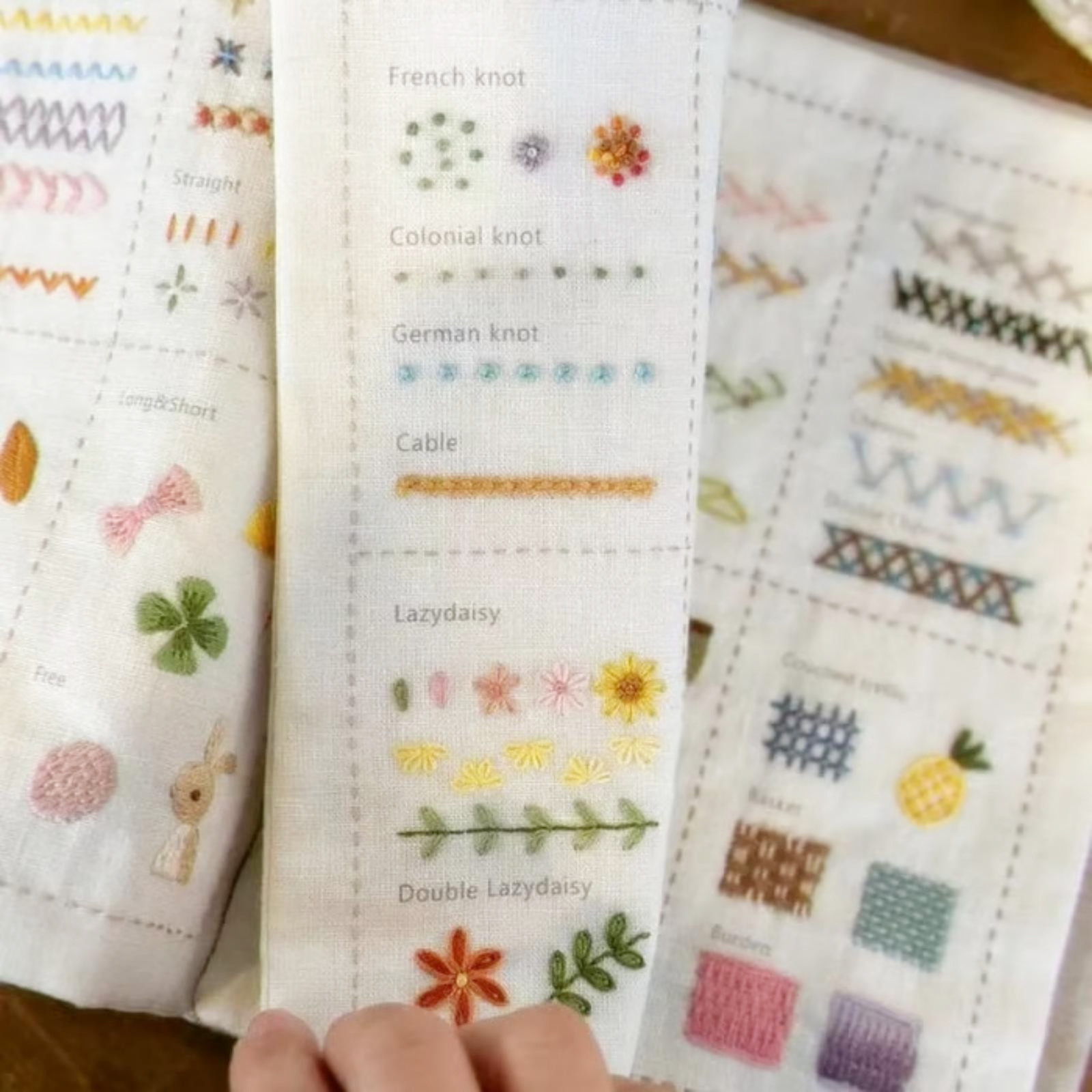 Basic Hand Embroidery Stitches - Embroidery Guide Book avaliação e preço