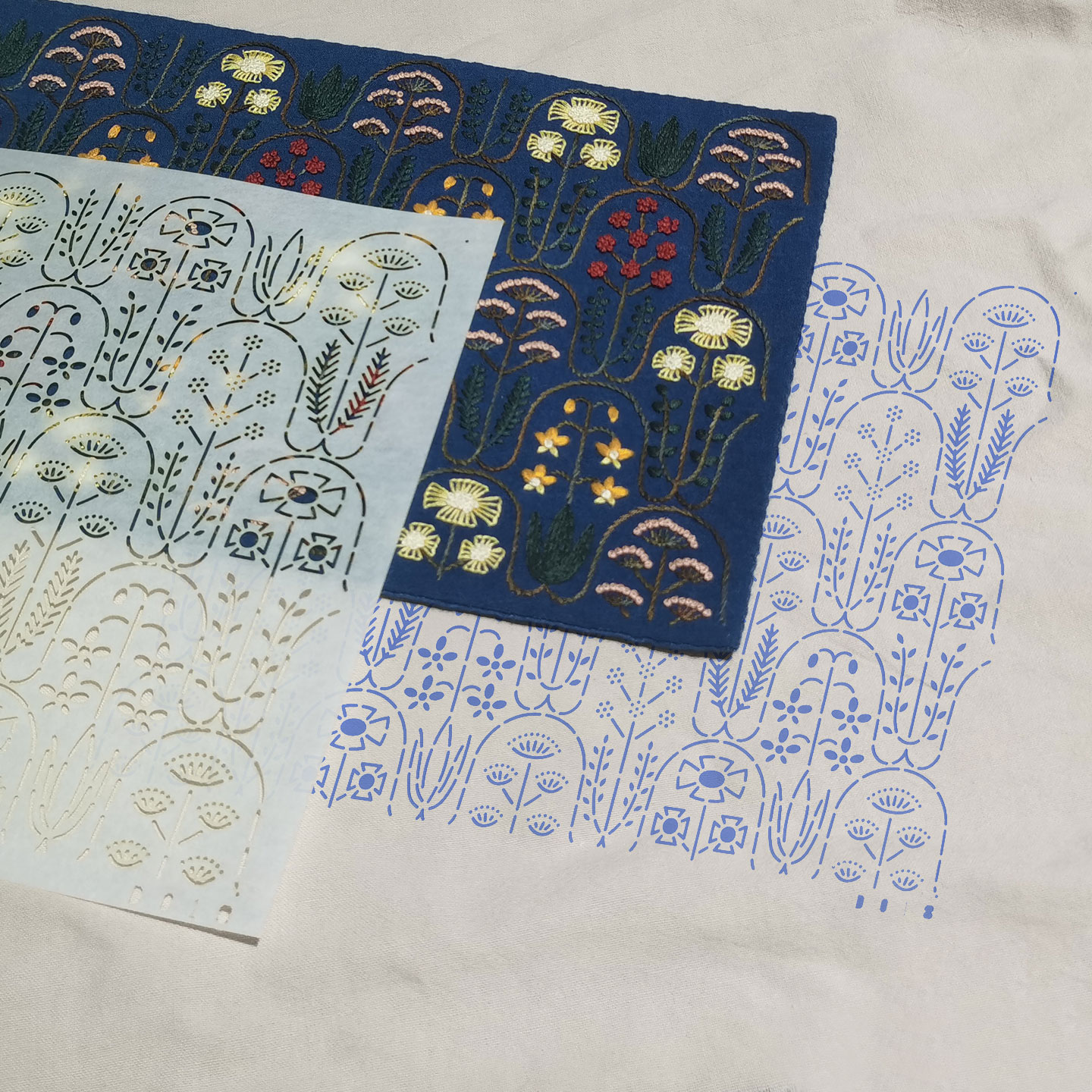 Handmade Soft Template Embroid - Embroidery Free Pattern avaliação e preço