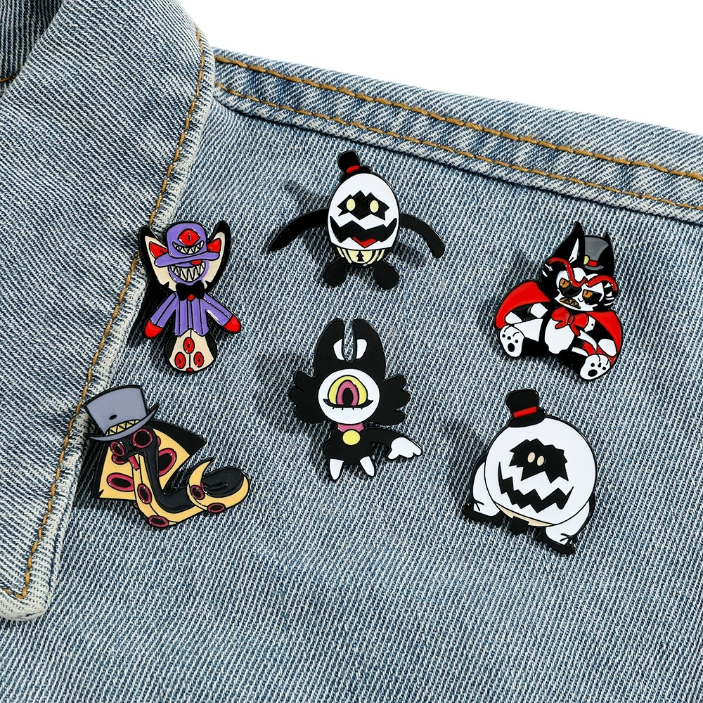 Hazbin Hotel Enamel Pin Brooch - Embroidery Tulle avaliação e preço