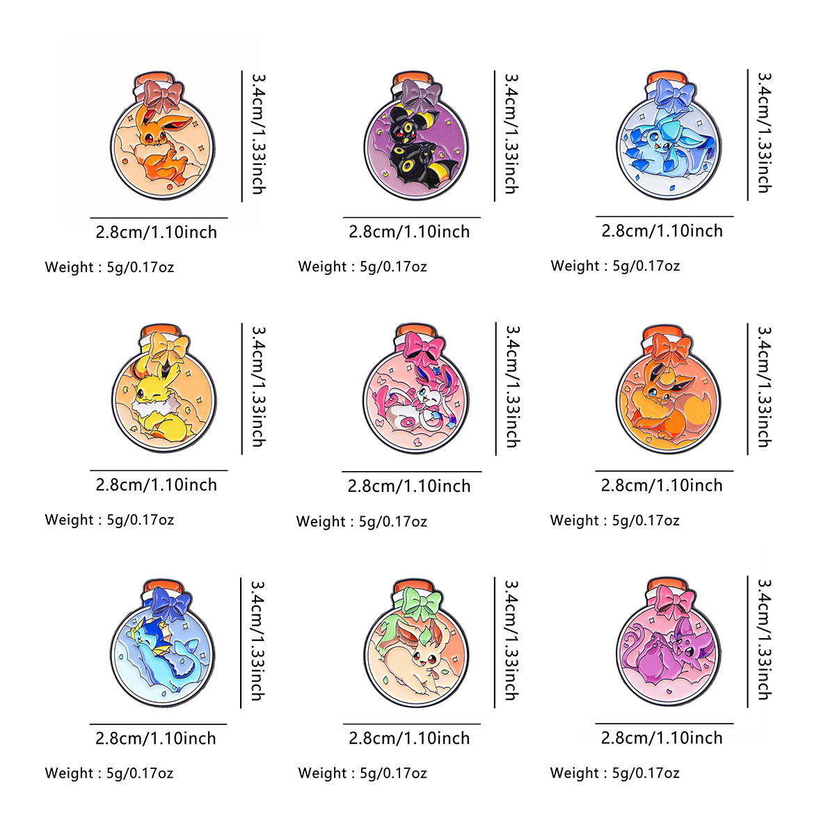 90s Anime Kawaii Elf Enamel Pi - Embroidery Illustration avaliação e preço