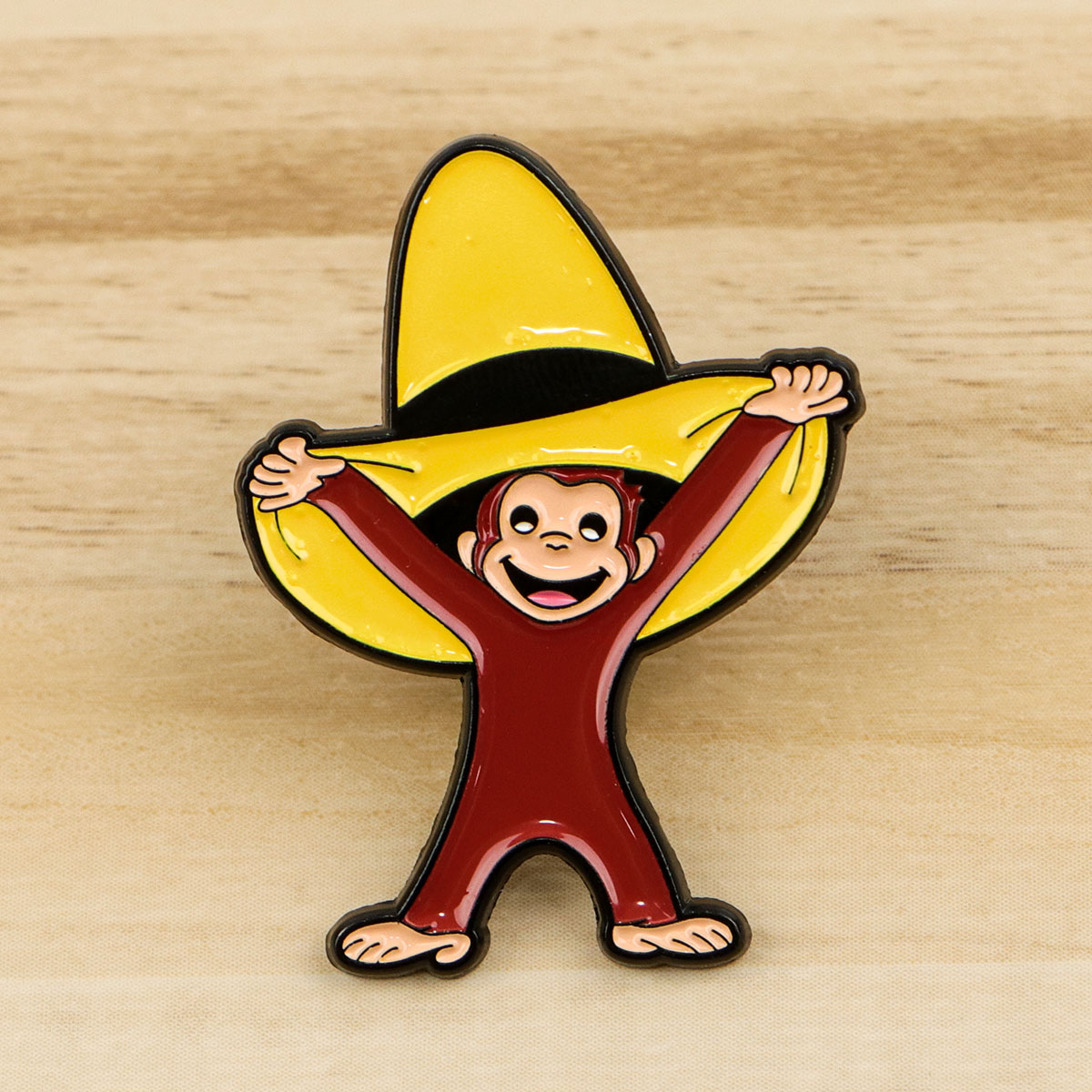 Cute Monkey Enamel Pin Funny B - Embroidery Illustration avaliação e preço