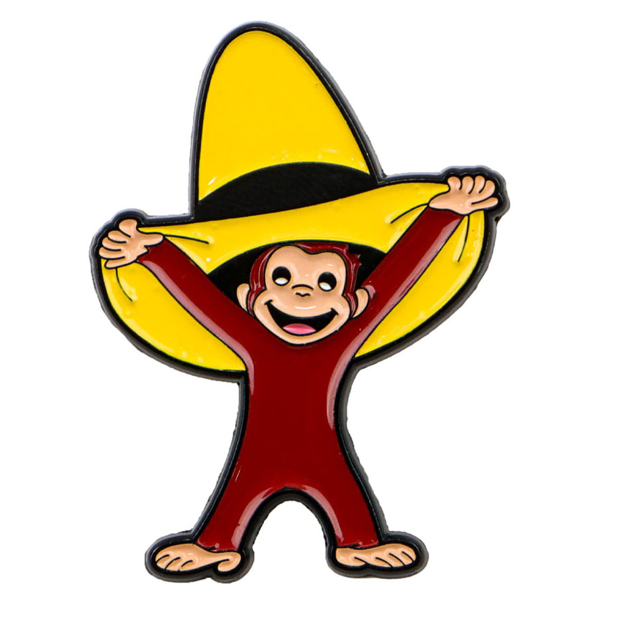 Cute Monkey Enamel Pin Funny B - Embroidery Illustration avaliação e preço