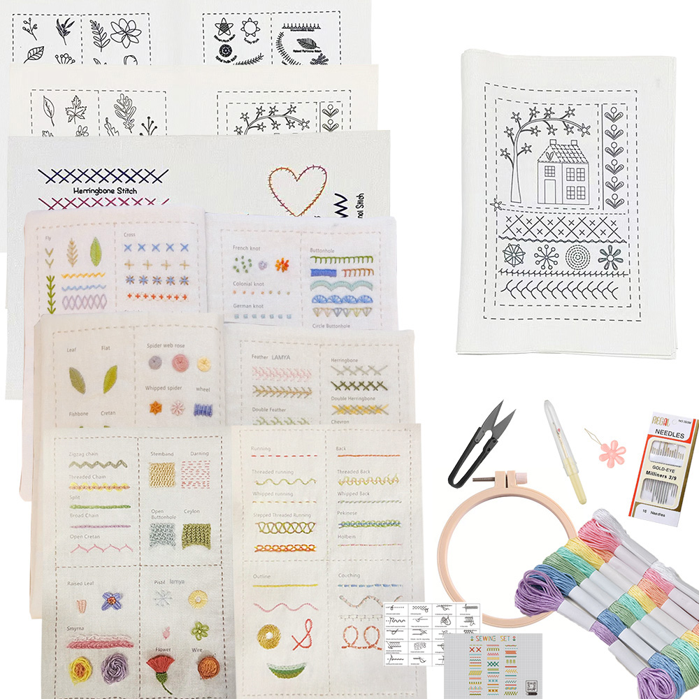Basic Stitches Book For Beginn - Embroidery Guide Book avaliação e preço