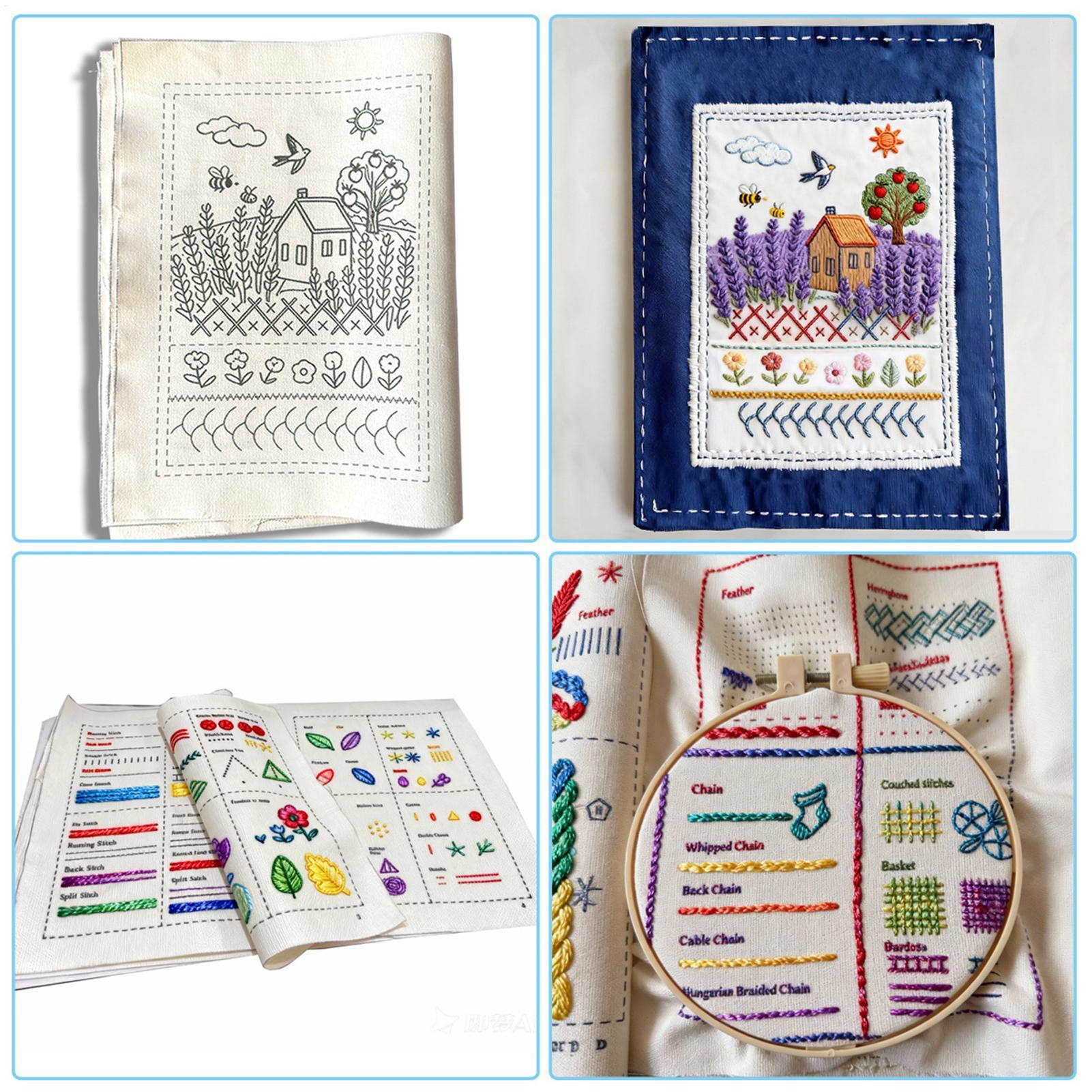 Embroidery Stitches Book For B - Embroidery Guide Book avaliação e preço