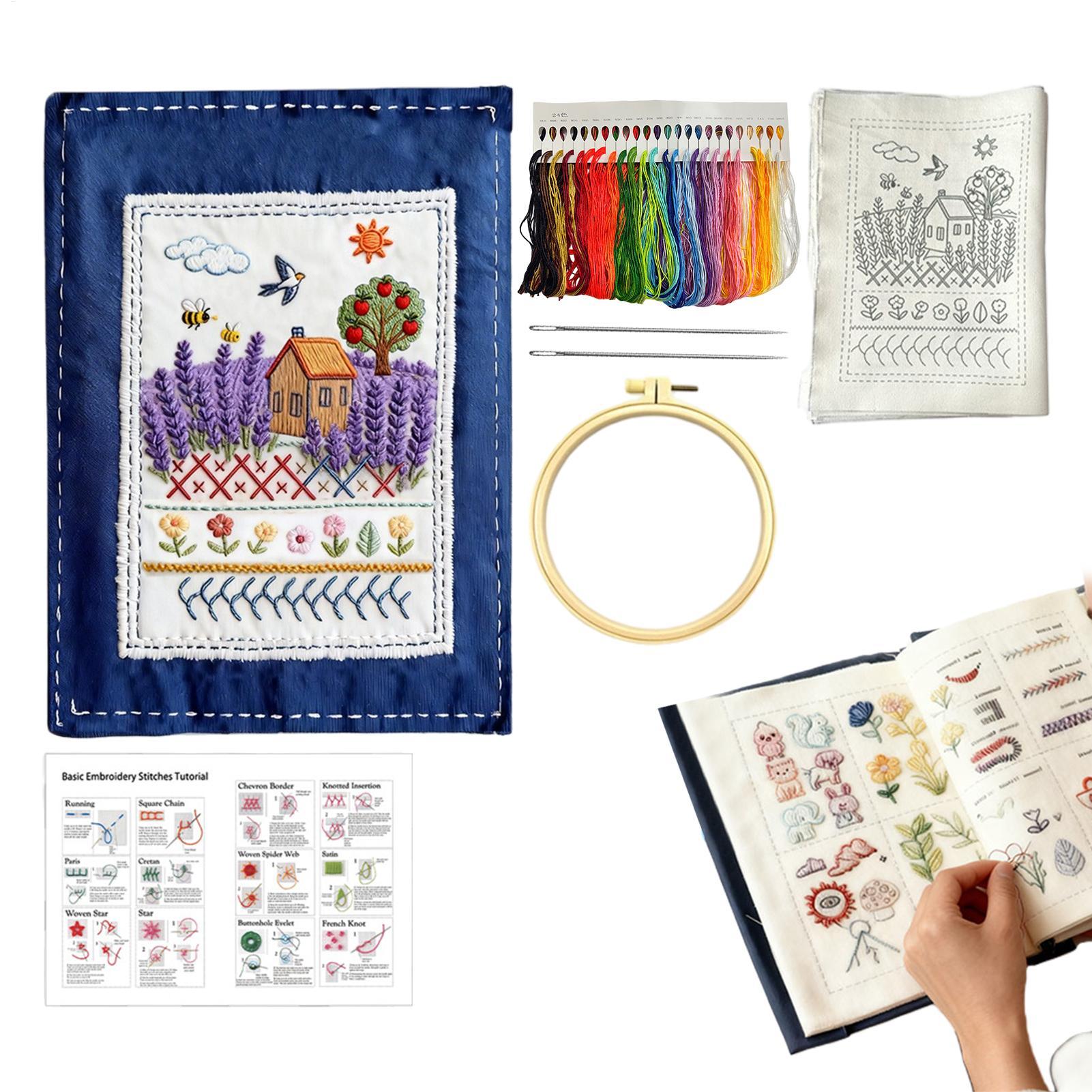 Embroidery Stitches Book For B - Embroidery Guide Book avaliação e preço