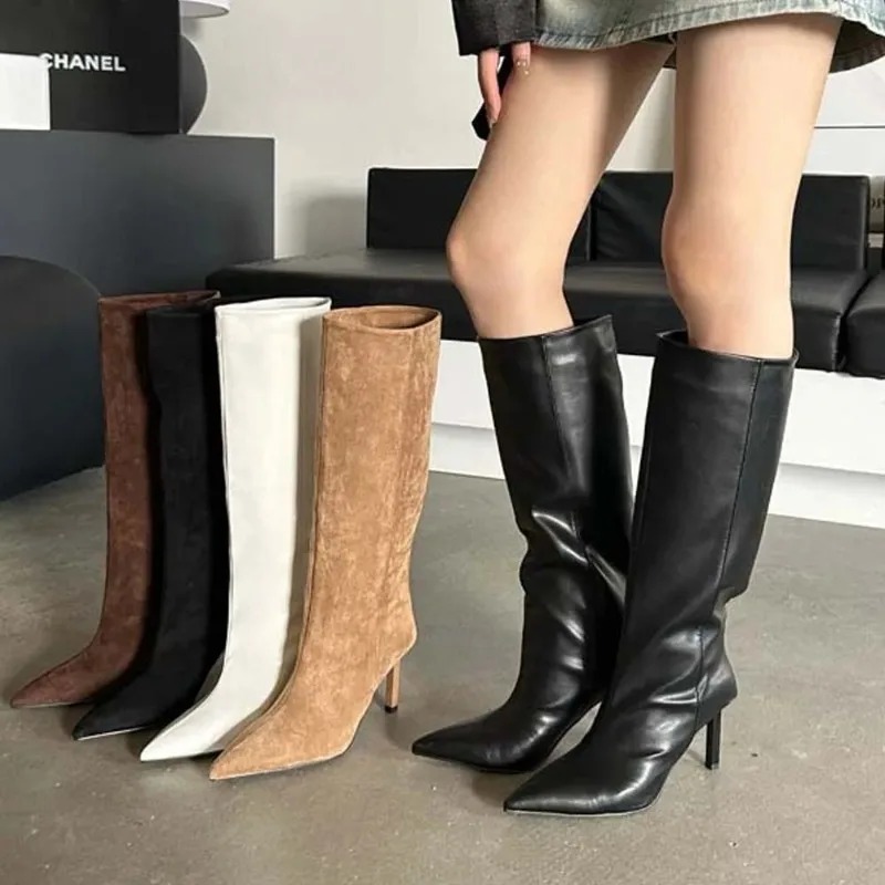 Luxury Women Long Boots Fashio - Embroidery Design avaliação e preço