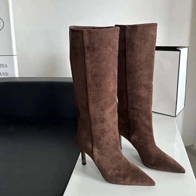 Luxury Women Long Boots Fashio - Embroidery Design avaliação e preço