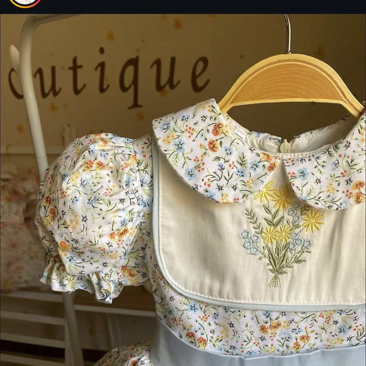 0-12Y Baby Girl Summer Flower  - Embroidery Yellow Dress avaliação e preço