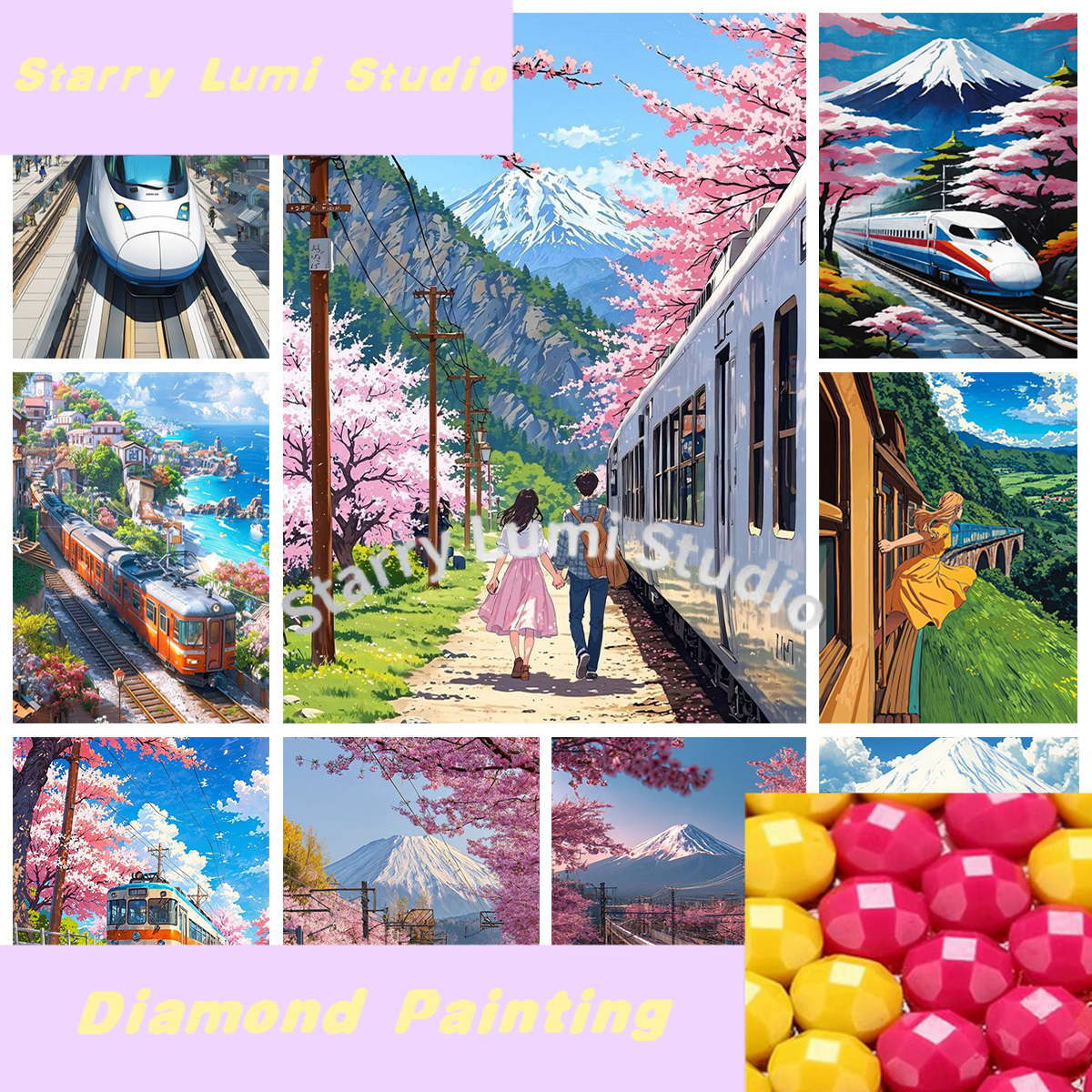 Japan Shinkansen 5D Diamond Pa - Embroidery Free Pattern avaliação e preço