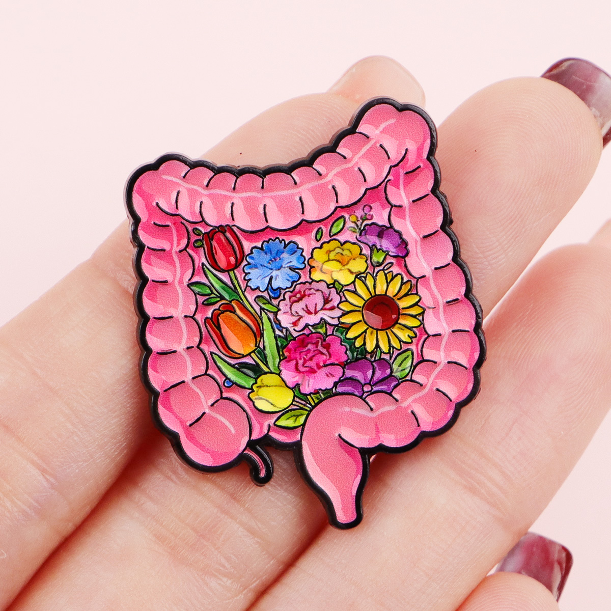 Brain Enamel Pin Medical Badge - Embroidery Illustration avaliação e preço