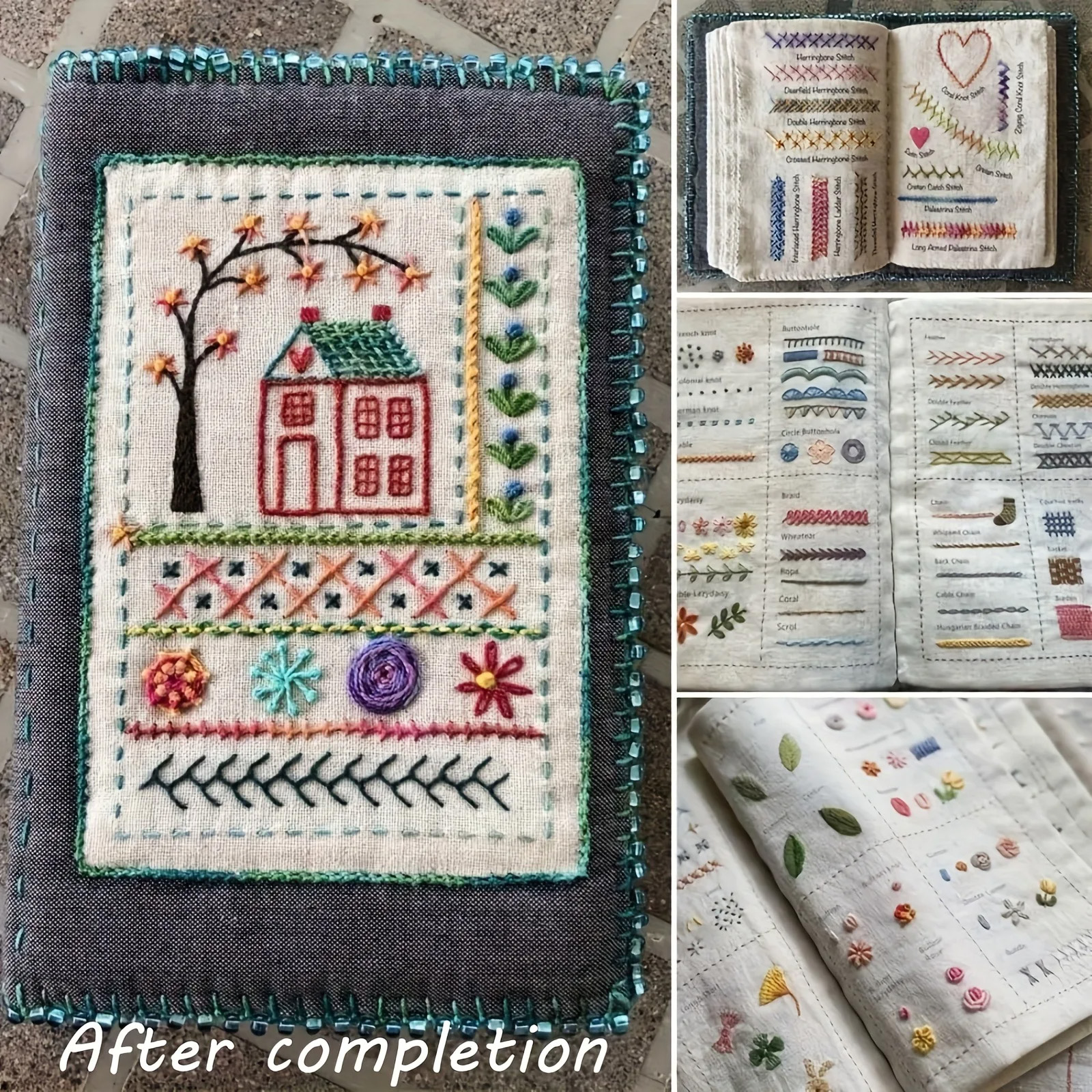 DIY Embroidery Stitch Book - H - Embroidery Guide Book avaliação e preço